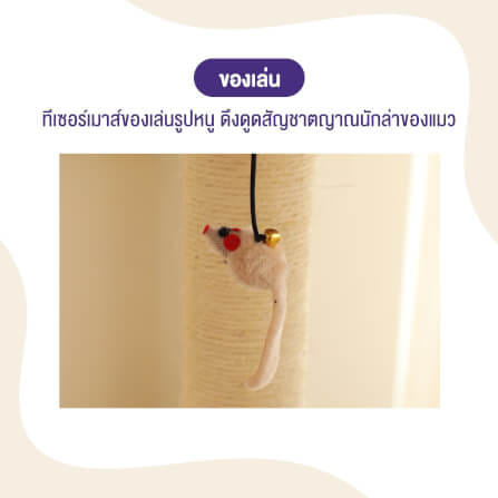 คอนโดแมว Catry รุ่น Cat Tree Yara สีเทา_7